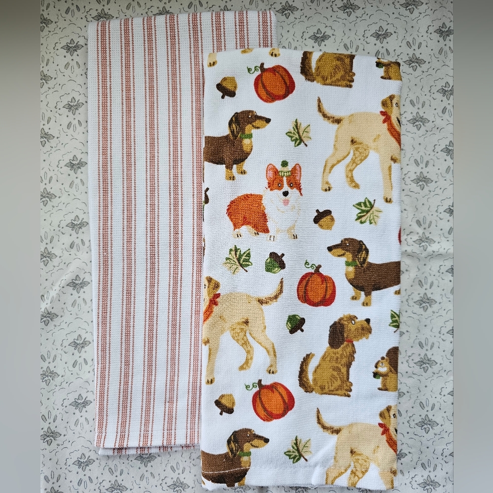 The Humane Society Of The U.S.- Fall Dogs Kitchen Towel Set